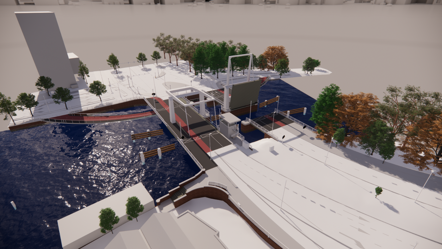BIM-MODEL-REVIT-CIVIEL-BUITENRUSTBRUG-HAARLEM-LEAP3D